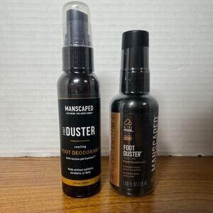 SEALED, Manscaped, Foot Duster, Cooling Foot Deodorant Set